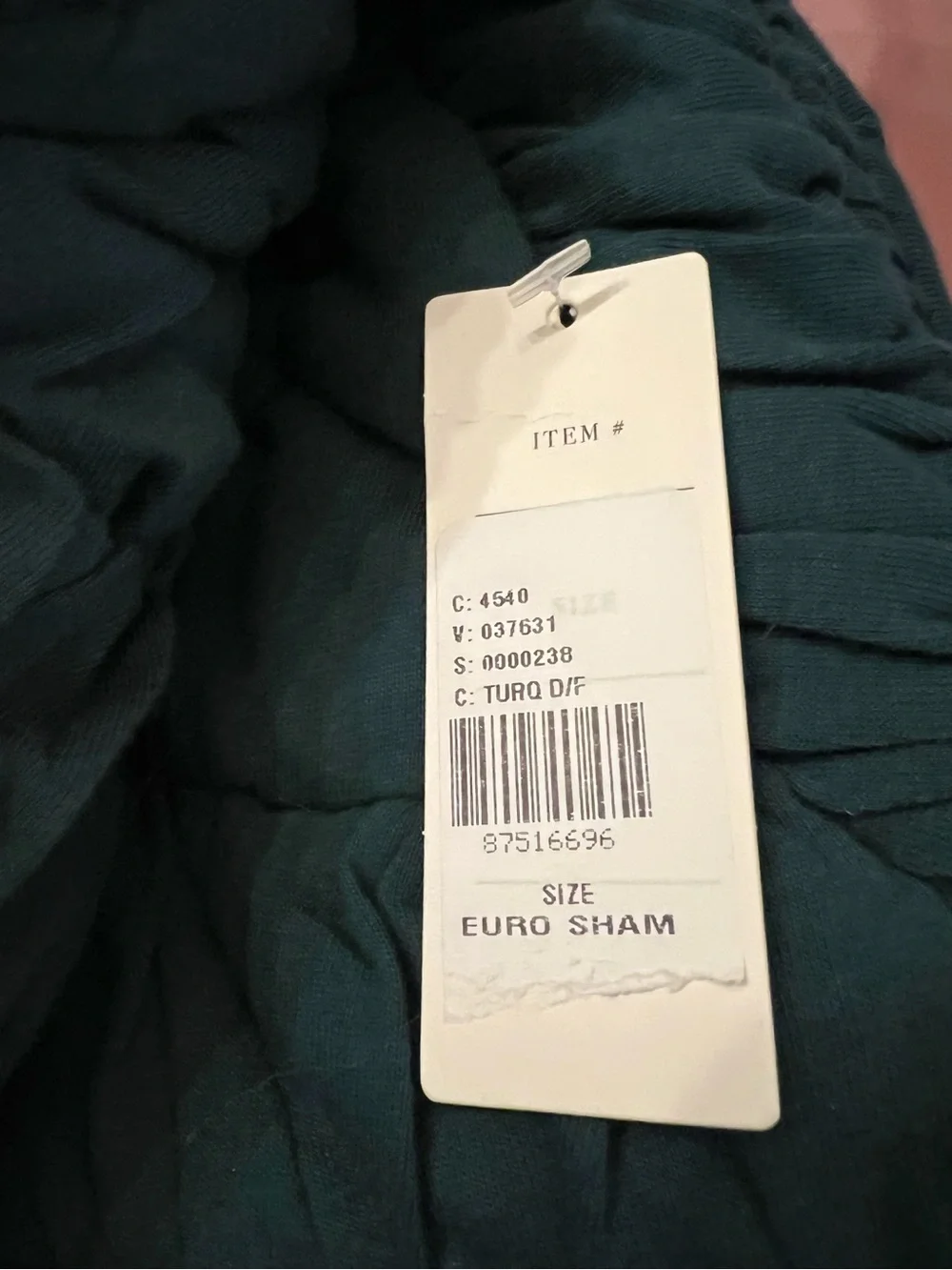Anthropologie Dahlia Cotton Jersey Floral Euro Shams, Teal Floral, Set of 2